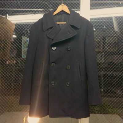 80s ヴィンテージ  US NAVY OVER COAT アメリカ軍 pコート