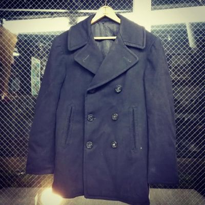 【40s】US.NAVY ピーコートNAVAL CLOTHING FACTORY