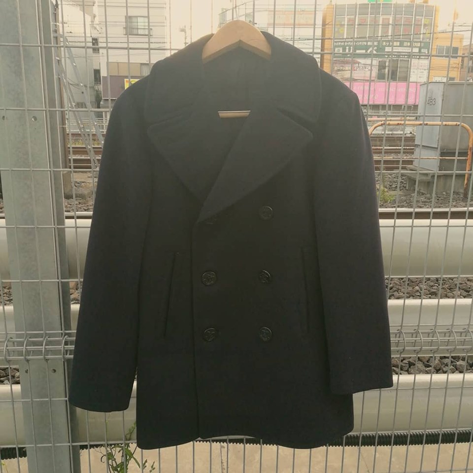 NAVAL CLOTHING FACTORY ピーコート 42(L位) 紺 【古着】【中古】の+