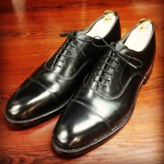 2017年【No.１】古靴 最高級のキャップトゥ 80年代【Johnston ...