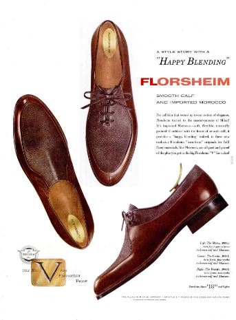 FLORSHEIM】VINTAGE AD フローシャイム1957年8月26日LIFE誌広告 