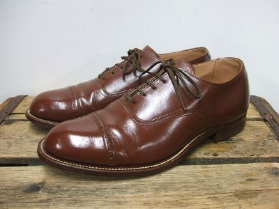1950's【VINTAGE】 Punched Cap Toe Balmoral サイズ25～26cm