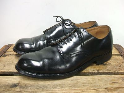 【U.S.NAVY Service Shoes】ビンテージレザーソール1976年製【DJ.LEAVENWORTH】アメリカ海軍サービスシューズ
