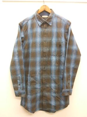 春らしいオンブレチェック柄のロングシャツが入荷です！【VINTAGE EL】
