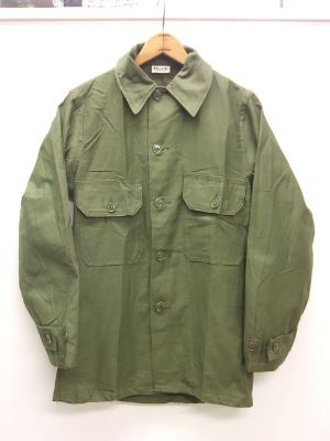 60s【DEAD STOCK】U.S.ARMY COTTON SATEEN SHIRT OG-107 デッド