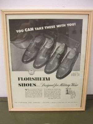1942 FLORSHEIM SHOES Designed for Military Wear 【The ECLIPSE 】【The MILBURN】