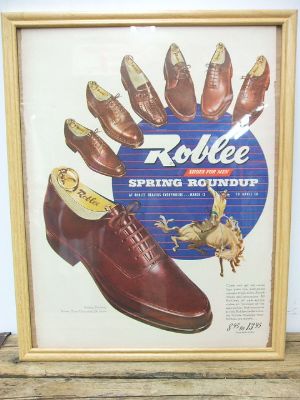 1948年【Roblee】 SPRING ROUNDUP VINTAGE 広告【BROWN SHOE COMPANY】